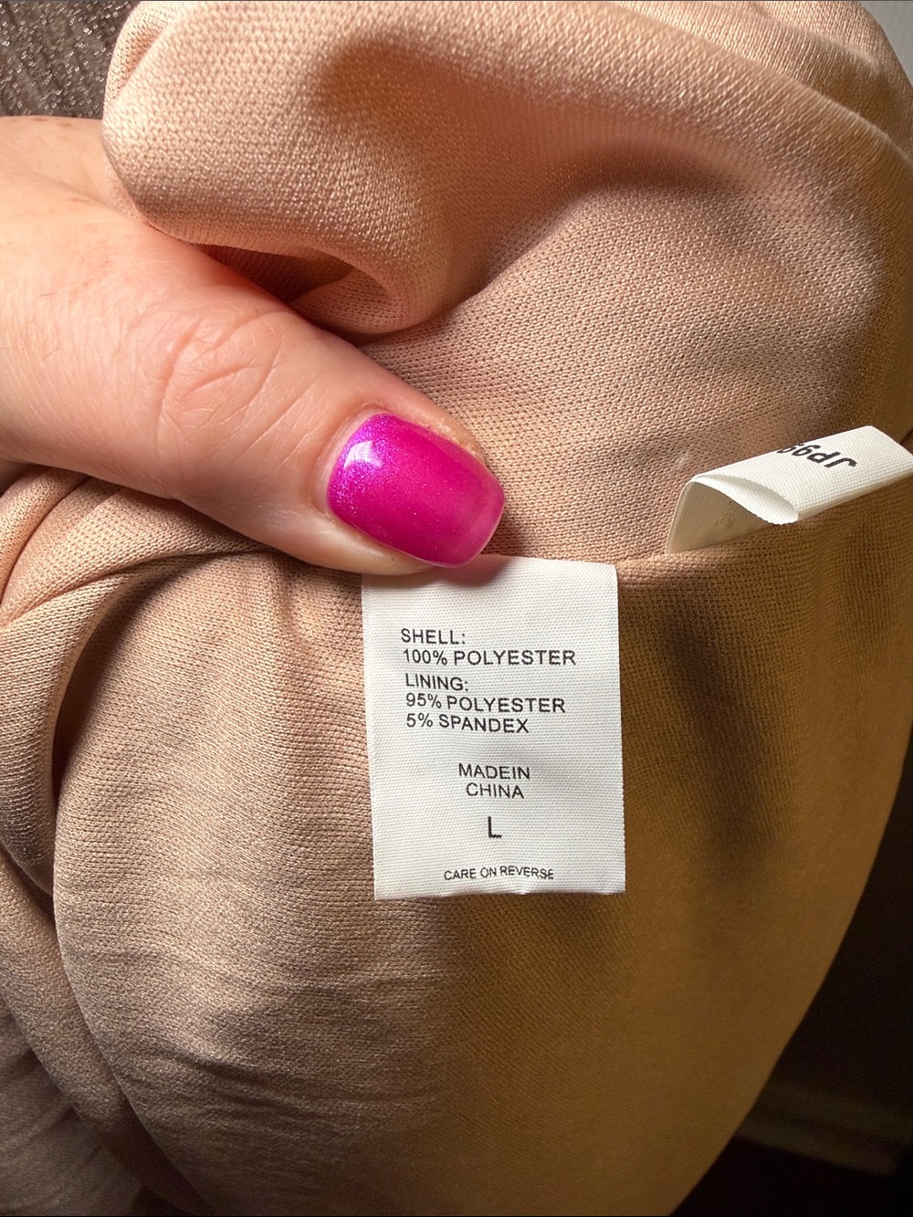 NY & Company Rosé Champagne Shimmer Tiered Cocktail Dress NWT - Picture 10 of 11